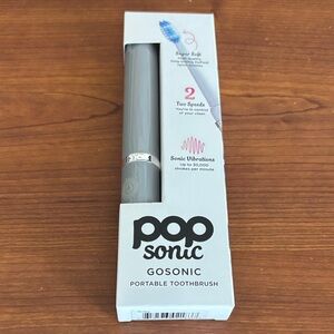 PopSonic GoSonic Portable Toothbrush - Gray
